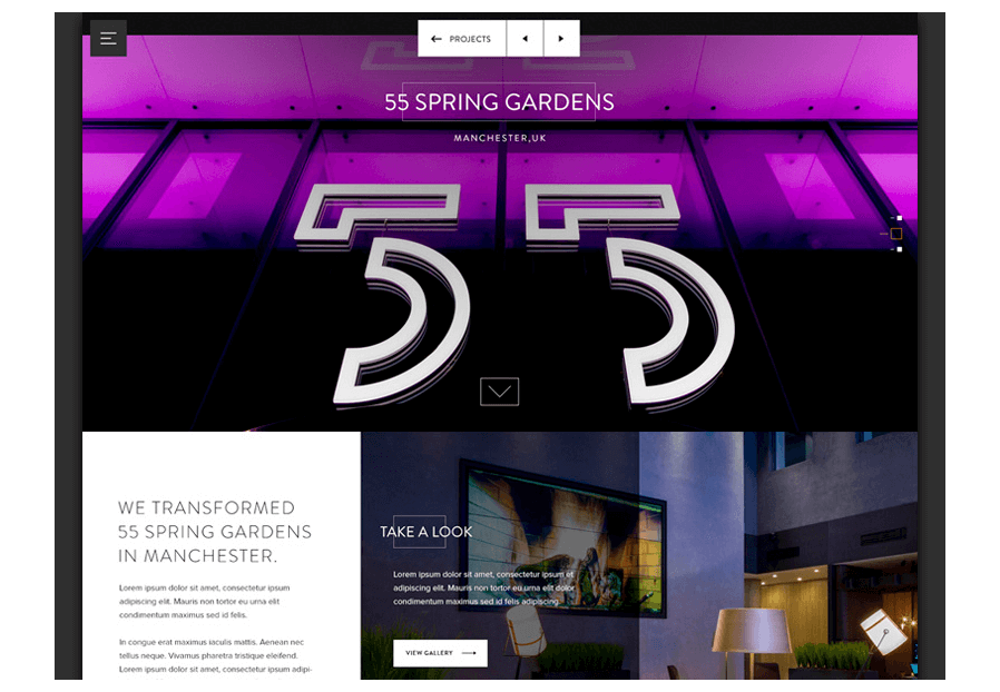 Sordopilostra created the website for construction company ARCO to present their services